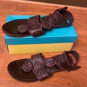 Jack Rogers Dark Brown Sandals